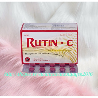 RUTIN C -Hộp 100 viên - Bổ sung vitamin C