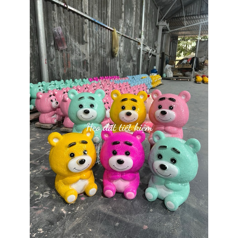 Heo đất , Hình Gấu Dâu cute , ngộ nghĩnh , tiết kiệm tiền ...Xưởng heo đất cute