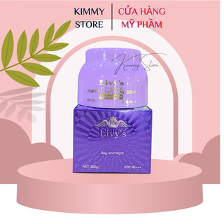 01 hộp kem dưỡng trắng da body Livy’s tím 250g