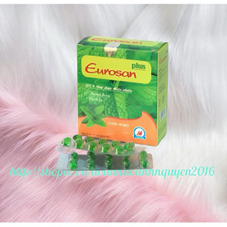 EUROSAN ( Viên màu xanh ) - Bổ Phế , Làm Ấm Họng , Giảm Ho, Giảm Đau Rát Họng, Thông Thoáng Mũi  Họng ( Hộp 100 viên )