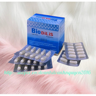 Men Tiêu Hoá Dạng Viên BIODILIS  Vinaphar - Hộp 100 viên- Bổ sung lợi khuẩn , tăng cường tiêu hóa.
