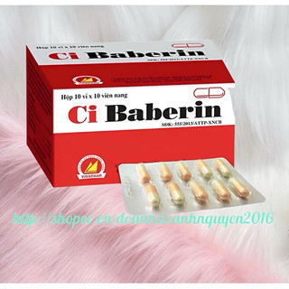 Ci BABERIN Vinaphar - (Hộp 100 viên nang )- Hỗ trợ rối loạn tiêu óa , đầy bụng, chướng hơi ,tiêu chảy