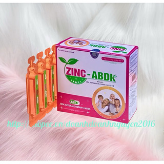 Kẽm ZINC-ABDK - hộp 20 ống - Bổ sung Kẽm và Vitamin cần thiết cho sự phát triển của trẻ