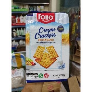 Bánh quy lạt fono 165gr ,bánh lúa cream cracker, bánh ăn kiêng