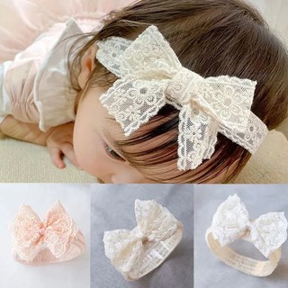 Băng đô/turban đính hoa vintage size nhỏ cho bé 0-12 tháng phong cách Hàn Quốc phụ kiện chụp ảnh xinh