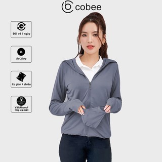 Áo chống nắng nữ 2 lớp SunTop chất thun lạnh Aircool COBEE BE21