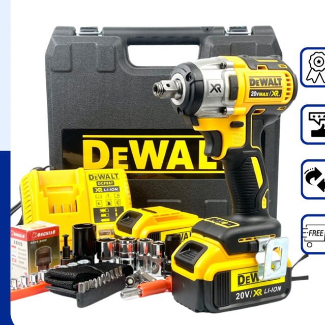 Máy siết bulong Dewalt 20v DCF887 động cơ không chổi than, súng bắn bulong đầu 2 trong 1