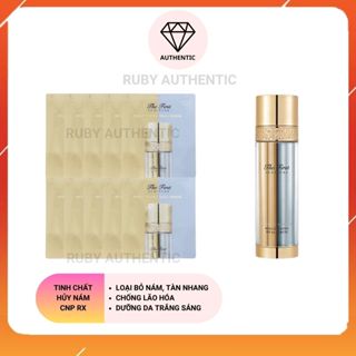 10 Gói Sample Huyết thanh siêu dưỡng trắng chống lão hoá, mờ thâm nám Ohui The First Geniture Brightening Dual Serum 2ml