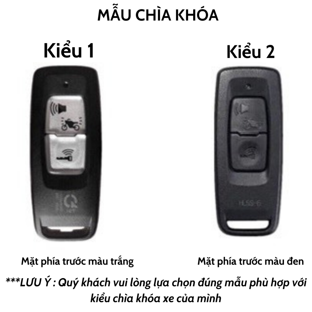 Bọc chìa khóa xe máy Honda 2 Nút Mạ Bạc Cao Cấp xe Vision, Lead, SH, SHmode, PCX , Air Blade - Ốp Chìa Khóa xe máy Honda