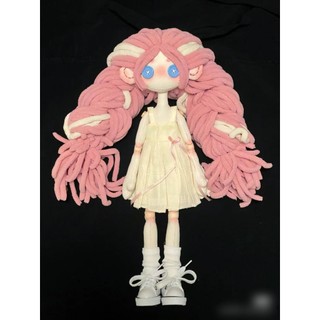 ĐỌC KỸ LƯU Ý - Set nguyên liệu làm búp bê vải tóc len 30cm - Set kit tự may doll vải handmade 30cm