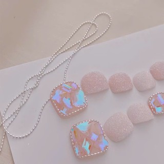 Dây bi dẹt phong cách Hàn Trang trí móng