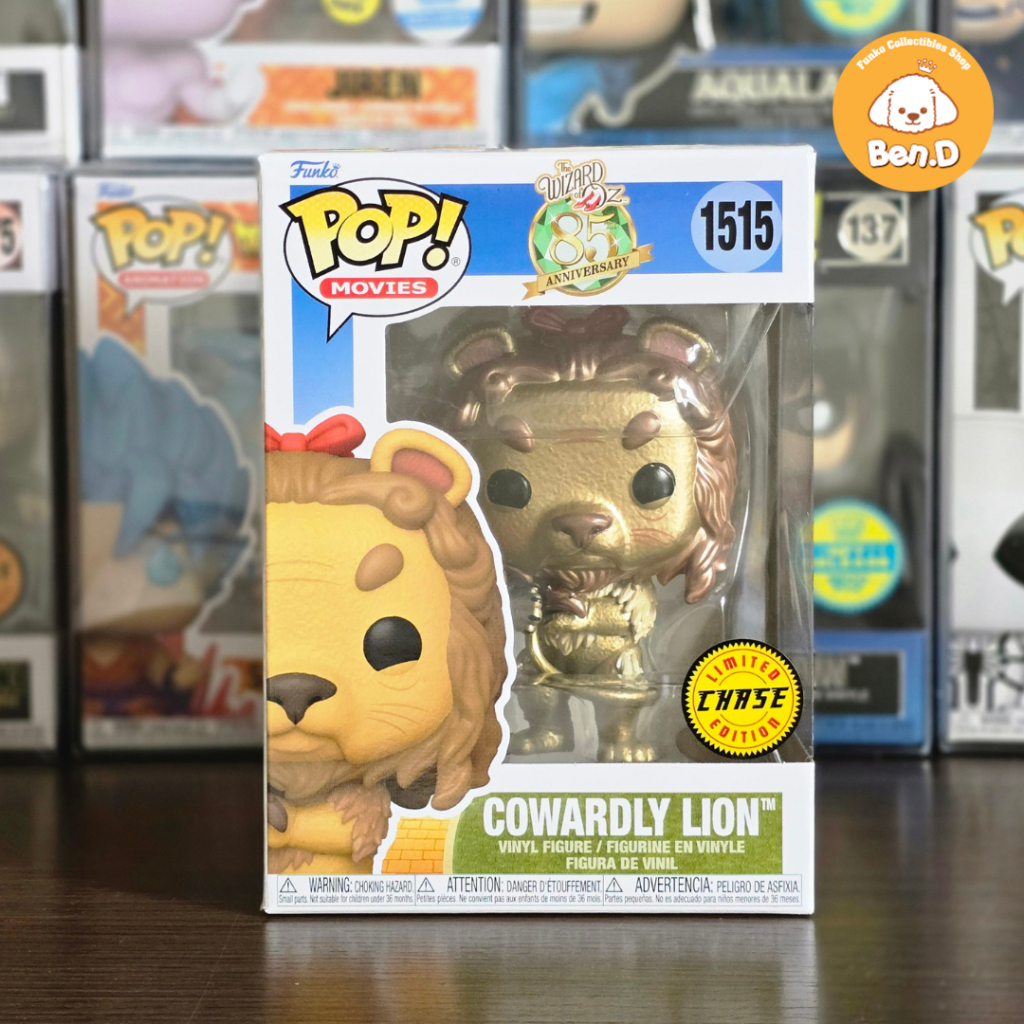 Mô hình Funko POP Movies: Wizard of Oz - Cowardly Lion (Metallic Chase) #1515