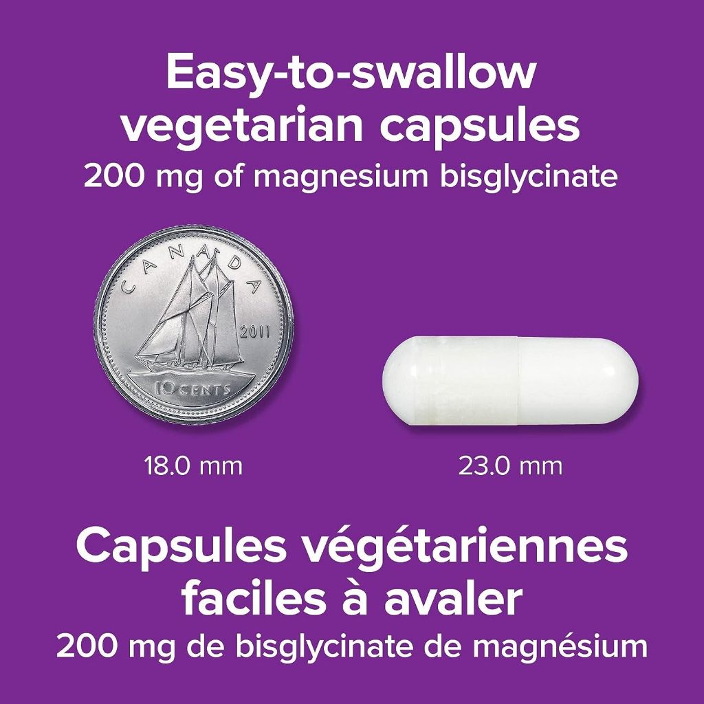 Viên uống Magnesium Bisglycinate 200mg của Webber Naturals