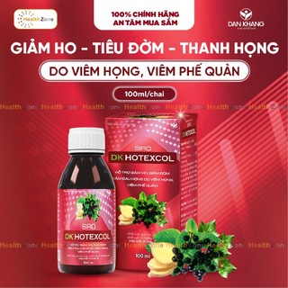 Siro giảm ho dk hotexcol dân khang - lọ 100ml