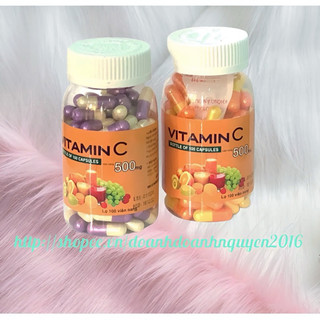 VITAMIN  C  500mg Vinaphar - Tăng Tính Bền Thành Mạch , Tăng Sức Đề Kháng Cho Cơ Thề  (Chai 100v )