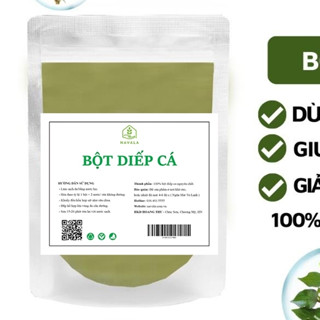 Bột Diếp Cá Sấy Lạnh Nguyên Chất Giảm Mụn Se Khít Lỗ Chân Lông 100% oganic