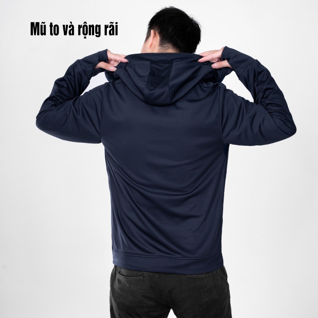 Áo chống nắng nam nữ 2 lớp Bigsize 90KG KHÓA KÉO CỔ CAO 2 LỚP dày dặn chống nắng chống tia UV | BigBuy360 - bigbuy360.vn