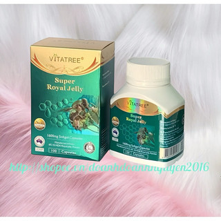 Sữa Ong Chúa VITATREE SUPER ROYAL JELLY  1600mg  - Hộp 100 viên -Nhập khẩu ÚC