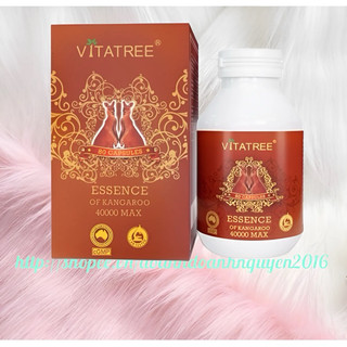 Viên Uống Bổ Thận, Tăng Cường Sinh Lý Vitatree ESSENCE OF KANGAROO (Kangaroo đỏ) 40000 Max - Hộp 80 viên- Nhập Khẩu  ÚC