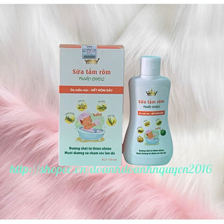 Sữa Tắm rôm Thảo Dược Kingphar - giảm rôm sảy ,mề đay ,da mịn màng- Chai 120ml