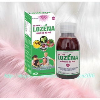 Siro Ho LOZENA  PLUS ( chai 100ml) -Giúp bổ phế, làm ấm đường hô hấp, giúp làm dịu cơn ho, giảm đau rát họng