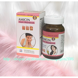 Amicin - mụn trứng cá vinaphar - hộp 40 viên - thanh nhiệt giải độc, mụn nhọt , mụn trứng cá