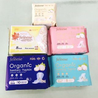 Băng vệ sinh Feleese ORGANIC thảo dược cotton ban ngày, ban đêm, hàng ngày. Hàng nhập Canada