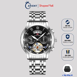 Đồng hồ nam dây thép Carient G209 chống nước chất liệu thép không gỉ sang trọng 39mm