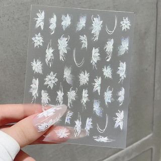 Sticker dán móng Miếng dán móng tay 3D nail sticker hoa nơ 586-588