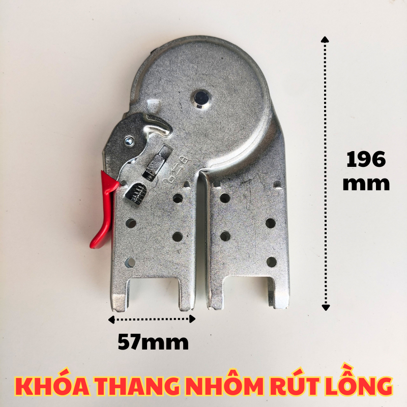 Khóa Thang Nhôm Rút lồng Chữ A Nakata Hệ nhôm 60x23mm. Phụ kiện thang nhôm zin từ nhà máy