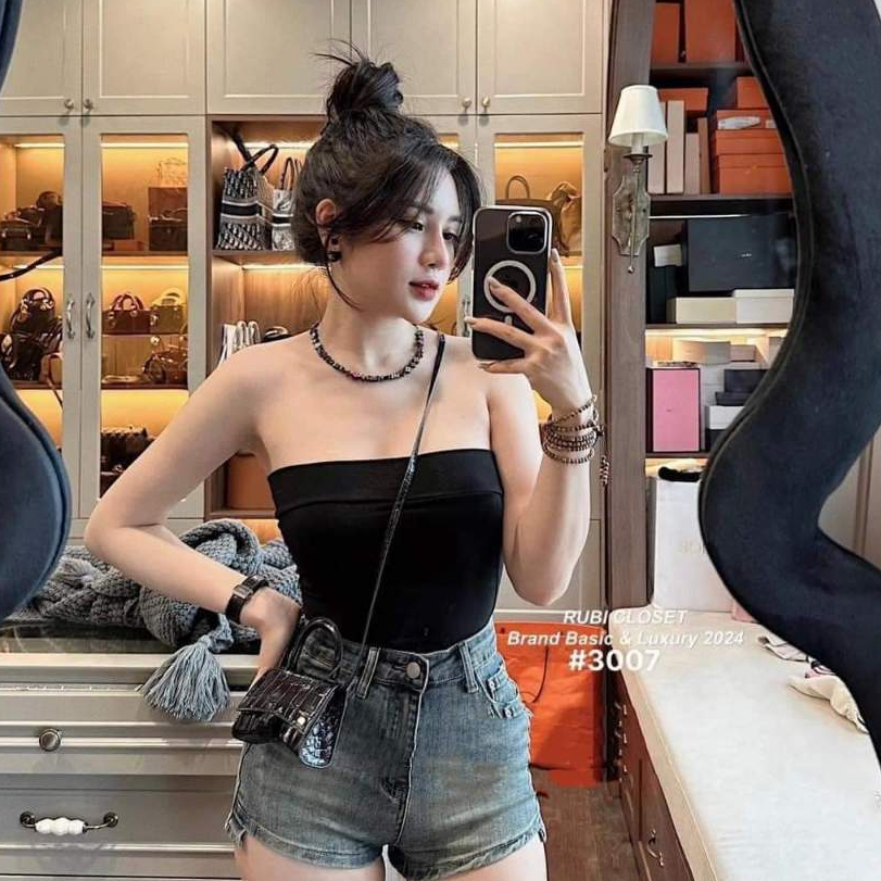 Áo quây trơn áo ống chất thu tăm phong cách Hàn Quốc M1082 | BigBuy360 - bigbuy360.vn