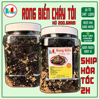 [ Lon 200gram ] Rong Biển Cháy Tỏi - RONG BIỂN SẤY MÈ - Ăn Liền