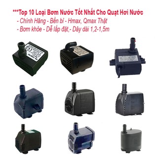 Bơm nước 5w 8w 13w 16w 18w 25w công suất thật cho quạt điều hòa quạt hơi nước