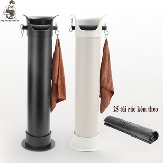 Hộp đập bã cà phê dạng đứng ống tròn cao knock box tube