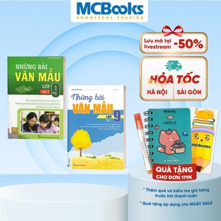 Sách - Combo Những Bài Văn Mẫu Lớp 9 (Tập 1 + 2)