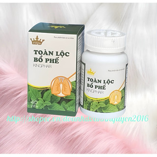 Viên Uống Thanh Nhiệt, Giảm Ho TOÀN LỘC BỔ PHẾ Kingphar Hộp 40 Viên - hỗ trợ làm giảm các triệu chứng ho gió, ho khan