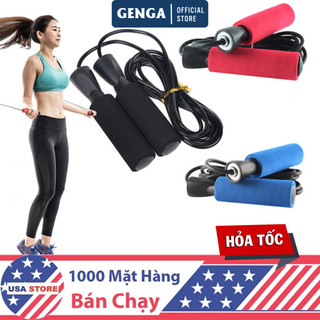 Dây Nhảy Thể Lực GENGA Dụng Cụ Tập Gym Tại Nhà Giảm Cân Giảm Mỡ Bụng Dây Nhảy Thể Dục Nhựa PVC Cao DT04 Cấp Nhiều Màu