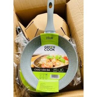 Chảo vân đá đáy từ Green Cook 24cm