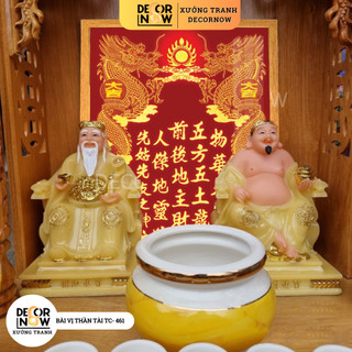 Bài vị thần tài thổ địa, bài vị bàn thờ thần tài thổ địa, mẫu độc quyền tại xưởng tranh decornow