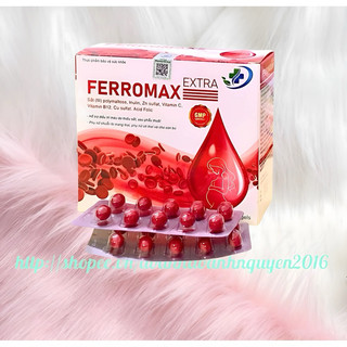 Viên uống bổ máu FERROMAX  Hộp 100 Viên - Bổ xung sắt cho người thiếu máu
