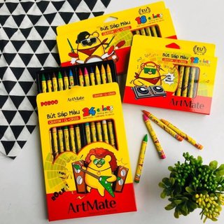 Sáp Màu Classmate Màu Sắc Tươi Sáng Có 12/18/24 Màu, Màu Mịn, Bám Giấy Tốt Cho Bé Tập Tô