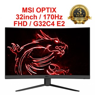 Lcd 32 in msi g32c4 optix e2 170hz fhd cong new