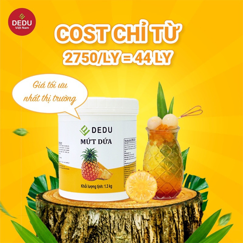 MỨT DỨA DEDU 1,2kg - MỨT DỨA DEDU 1,2kg