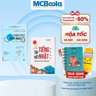 Sách - Combo Chinh Phục Tiếng Nhật Từ Con Số 0 Tập 2 và Tập Viết Tiếng Nhật Bảng Chữ Cái Katakana - Học Kèm App Online