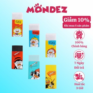 Gôm tẩy nhiều màu mondez,tẩy gôm làm sạch các vết chì đen nhanh chóng, chất liệu an toàn cho bé m20001/2