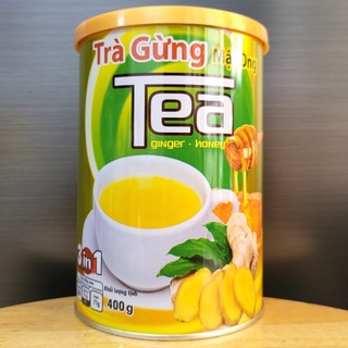 Lon thiếc 400g - trà gừng mật ong hòa tan / thanh bình 3 in 1 ginger tea with honey