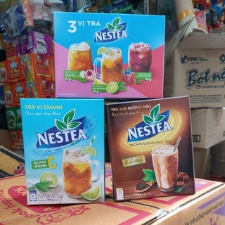 Trà Nestea Vị Chanh hộp 195g( 15gói)( trà sữa đg nâu hsd 10.2024)
