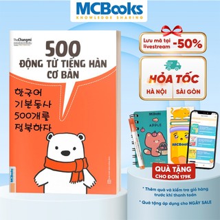 Sách - 500 Động Từ Tiếng Hàn Cơ Bản - MCBooks