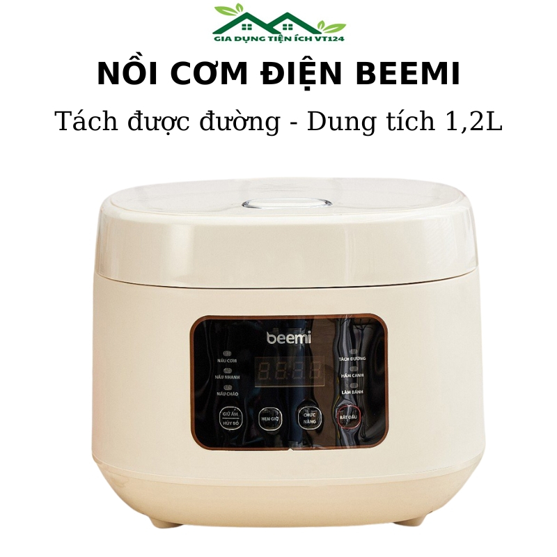 Nồi Cơm Điện Tách Đường BEEMI Dung Tích 1,2L Chính Hãng Cao Cấp - Nồi Nấu Đa Năng Tiện Lợi Dễ Sử Dụng Bảo Hành 6 Tháng