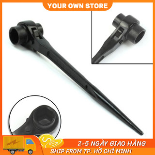 Cờ lê đuôi chuột trắng 13-17 mm, cờ lê giàn giáo tự động yingpaisi thép cr-v, tuýp giàn giáo đa năng 2 đầu